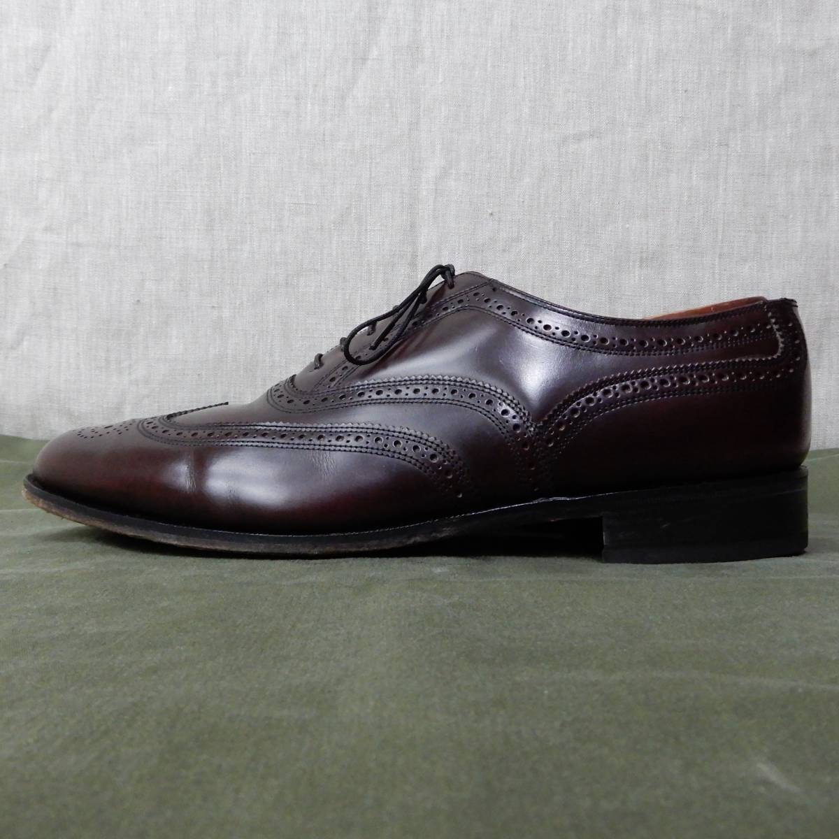 FLORSHEIM Wing Tip Shoes 1982s Size10.5E Vintage フローシャイム ウィングチップシューズ 1982年製 ヴィンテージ 革靴 28.5cm_画像3