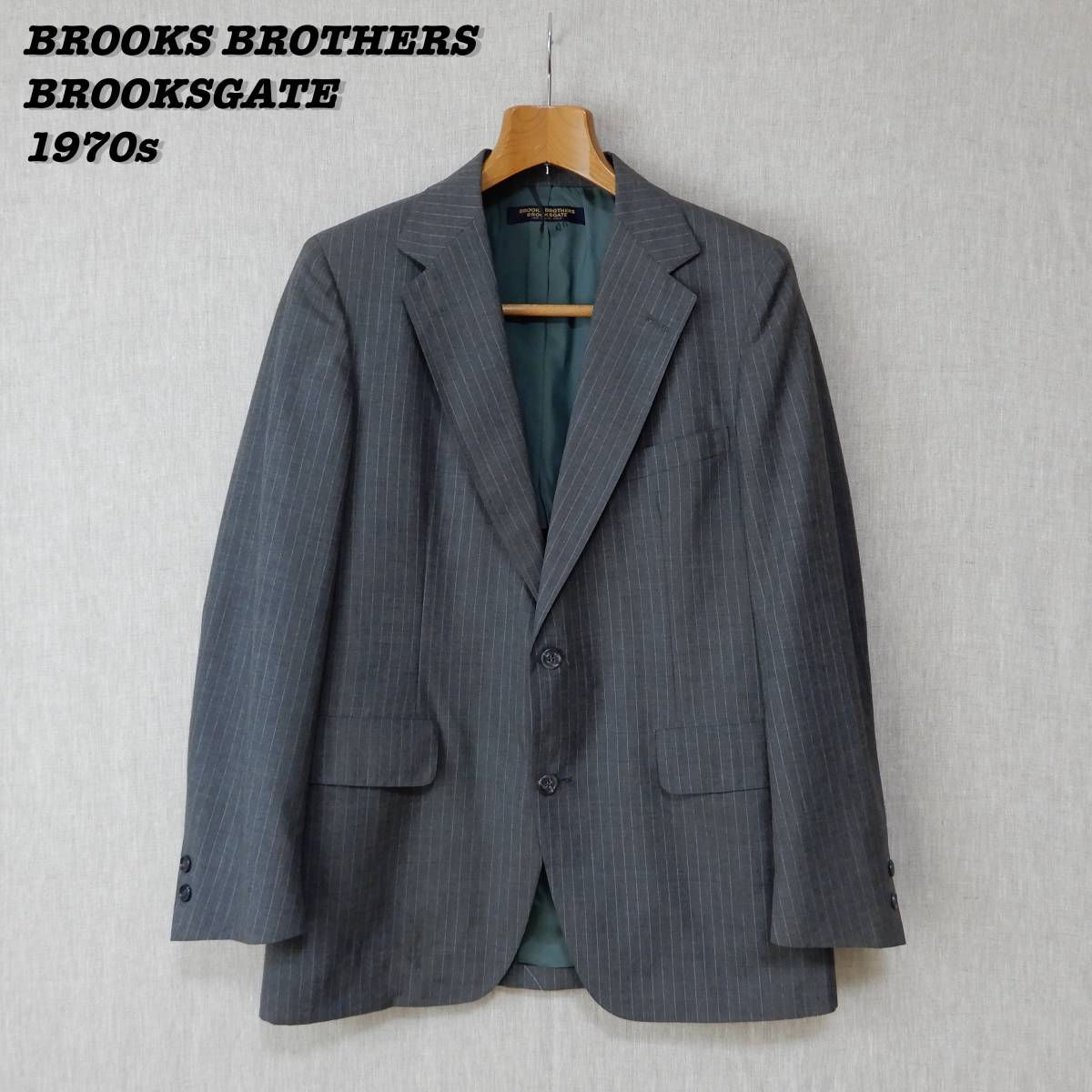 BROOKS BROTHERS BROOKSGATE SINGLE 2BUTTON JACKET 1970s Vintage ブルックスブラザーズ ブルックスゲート テーラードジャケット