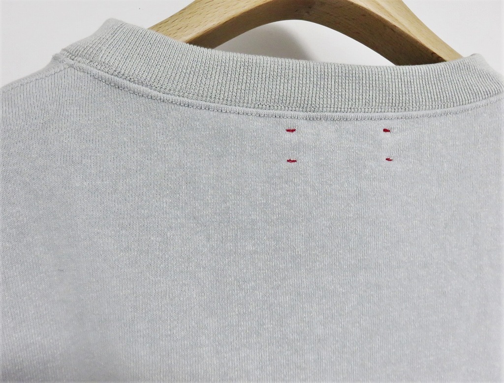 送料無料 定価1.8万 新品 unfil paper & cotton-terry sweatshirt 1 日本製 アンフィル ペーパー コットン スウェット