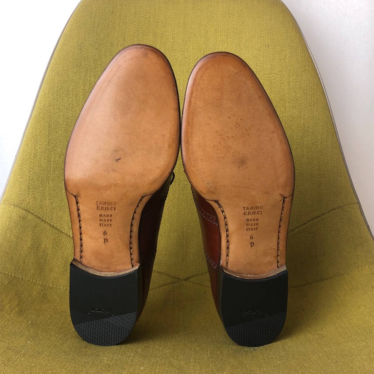 特価】 未使用 TANINO CRISCI タニノクリスチー フルブローグレザー