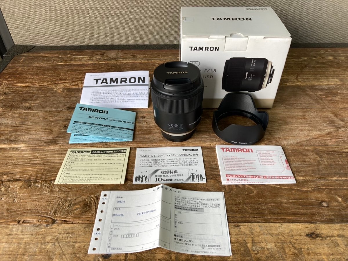 タムロン/TAMRON 単焦点レンズ SP45mm F1.8 Di VC ニコン用 フルサイズ対応 F013N 展示品/動作未チェック品 821_画像1