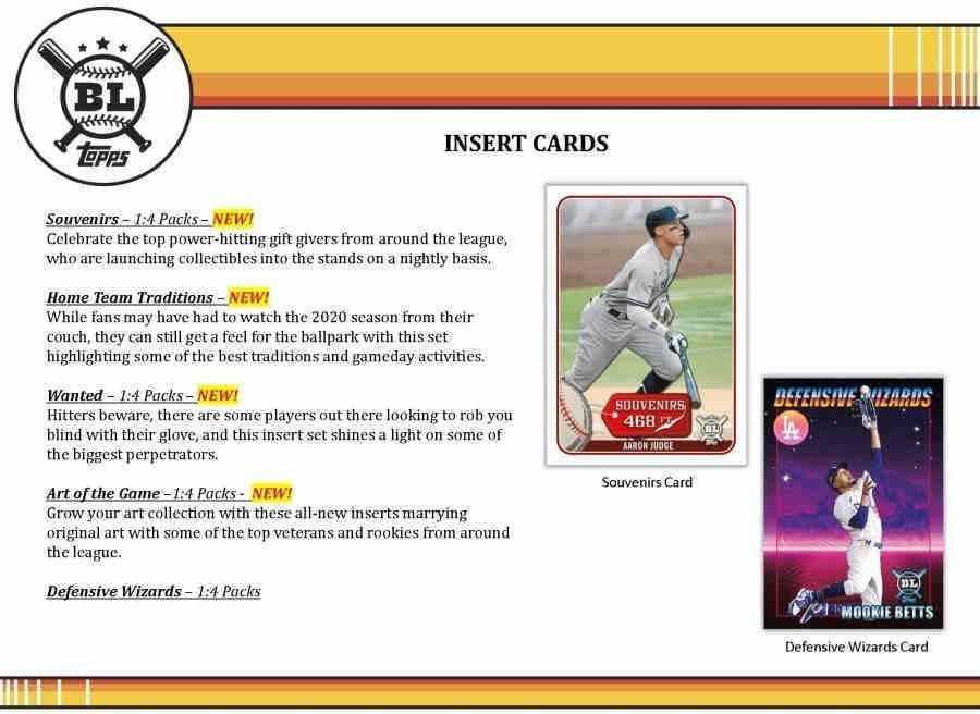 MLB 2021 Topps Big League Baseball Card Hobby Box ビッグリーグ ベースボール ホビーボックス メジャーリーグ 野球 カードの画像3