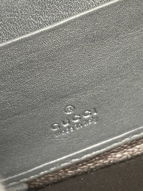 ☆美品♪ GUCCI グッチ マイクロシマ グレー×マットブラック ラウンド