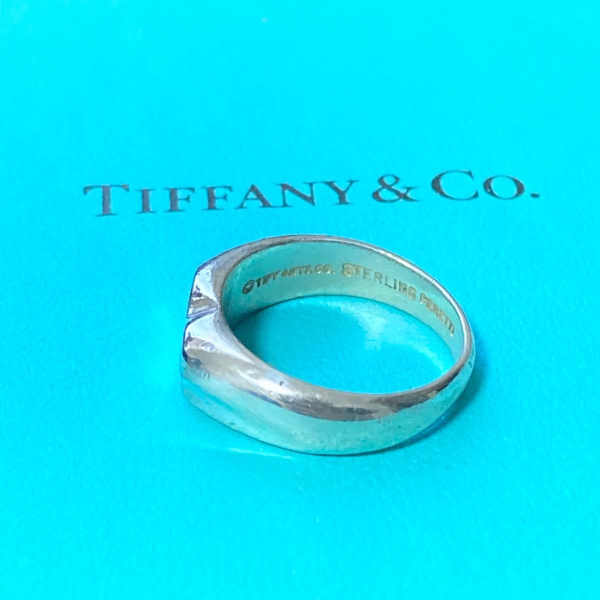 TIFFANY&Co. ティファニー　ハート　印台　リング　9号 指輪　Tiffany シルバー　エルサペレッティ