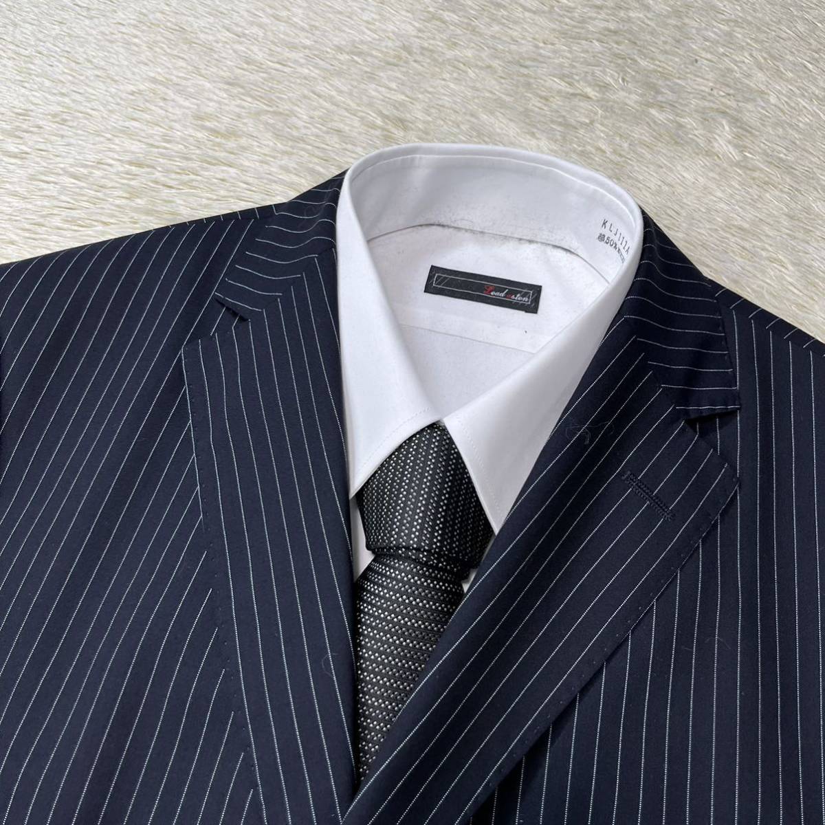 海外限定】 HUGO BOSSスーツ ネイビー adnd.in
