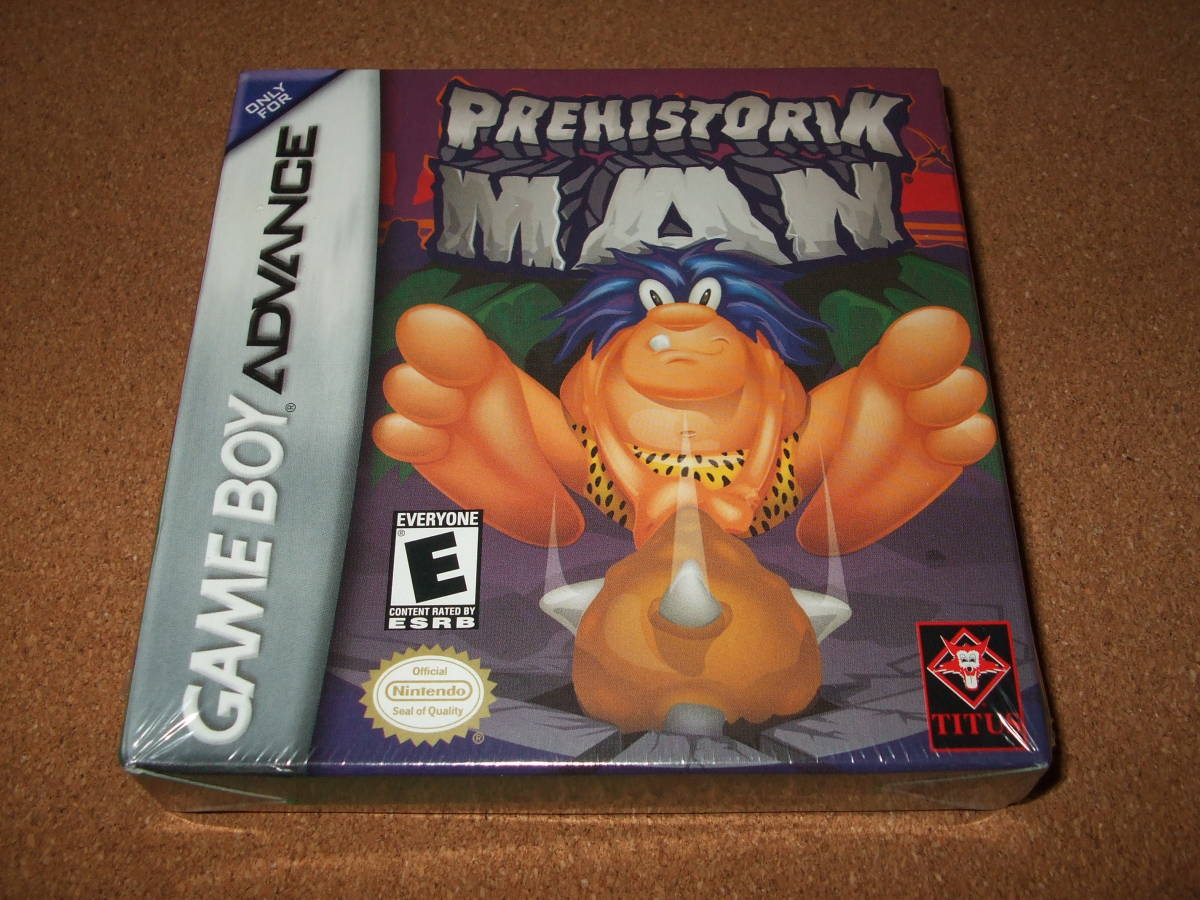 新品 （北米版）ゲームボーイアドバンス レアソフト PREHISTORIK MAN（プレヒストリックマン）※海外版Pマン GBA_画像1