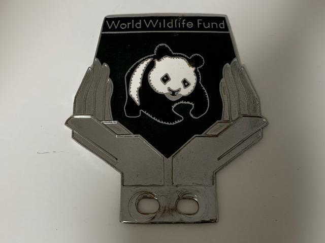 WWF 世界自然保護基金 カーバッジ パンダ 希少 1970 当時物