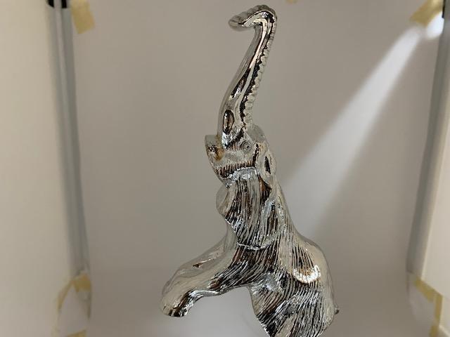  Bugatti car mascot type 41ro wire ru Elephant silver 