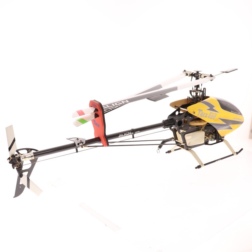 1円◆ 直接引取り限定 ALIGN アライン ラジコン ヘリ TREX600 HELICOPTER 3D Nitro Pro イエ_画像4