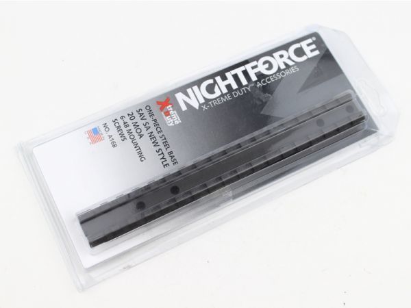 NIGHTFORCE X-TREME DUTY ONE-PICE STEEL BASE 20MOA ナイトフォース レールマウント