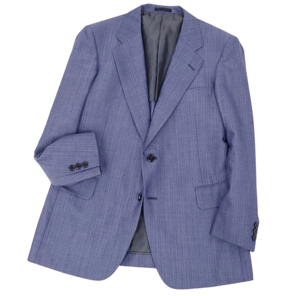 Vintage バーバリー Burberrys スーツ セットアップ メンズ ウール ジャケット スラックス 94-84-165(M相当) ブルー ch03oe-rm21b22016_画像9