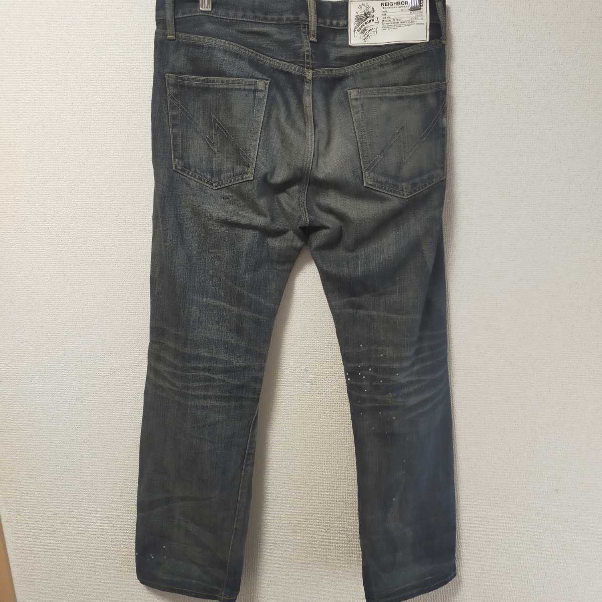 ネイバーフッド NEIGHBORHOOD デニムパンツ ペイント bckediri