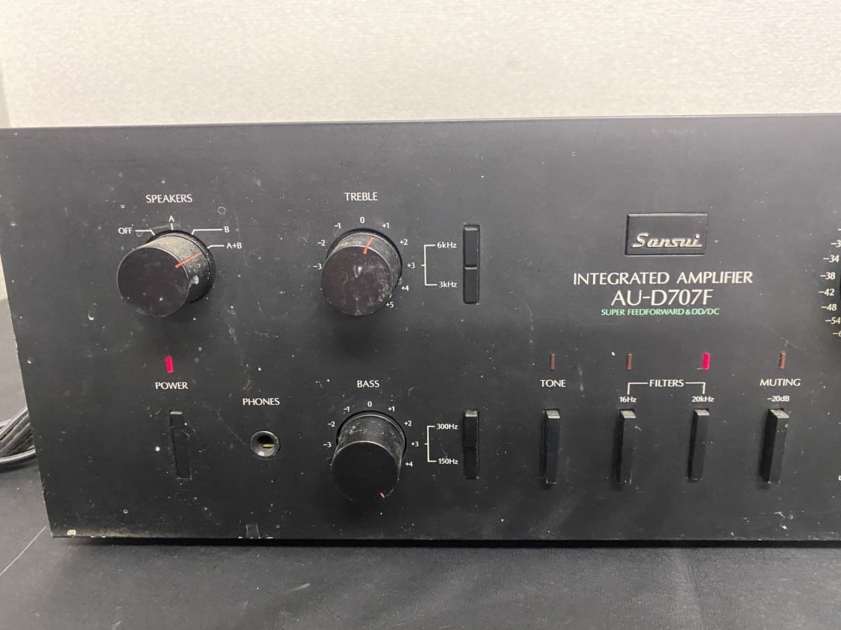 A2 Sansui サンスイ AU-D707F ステレオアンプ プリメインアンプ 通電