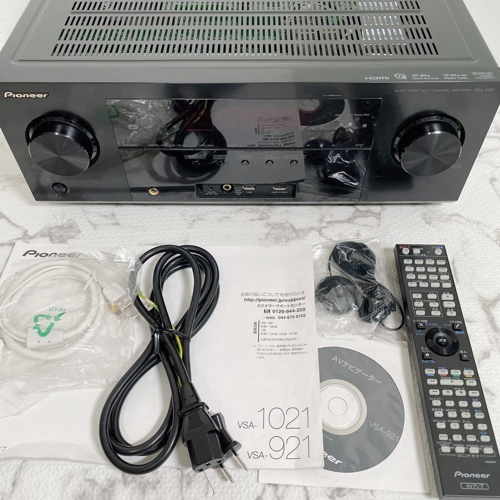 【送料無料】【美品】Pioneer パイオニア AVアンプ AVマルチチャンネルアンプ VSA-1021 リモコン付 AXD7617