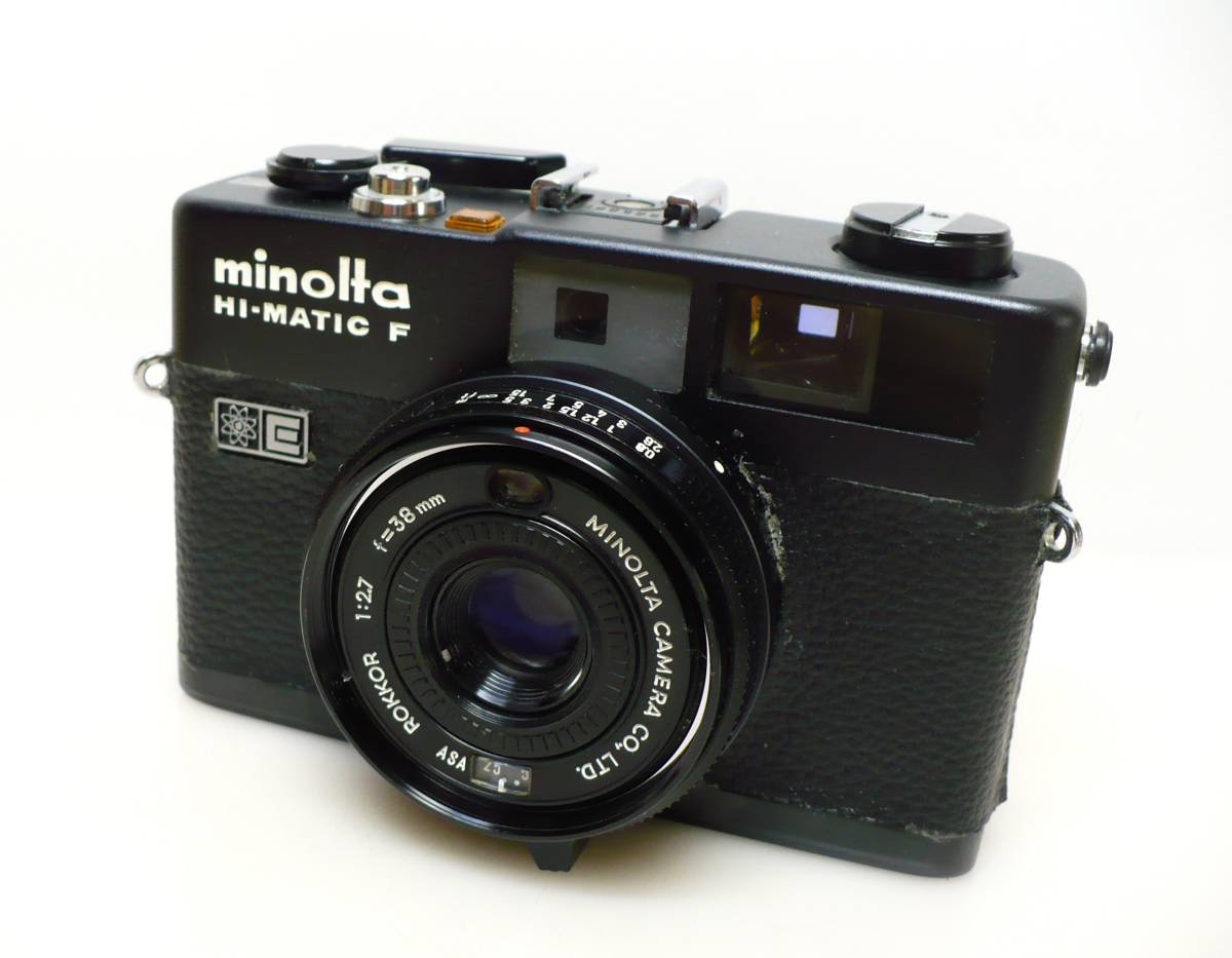 日本初の ☆minolta(ミノルタ)◇HI-MATIC F・ブラック◇ROKKOR 1:2.7 f