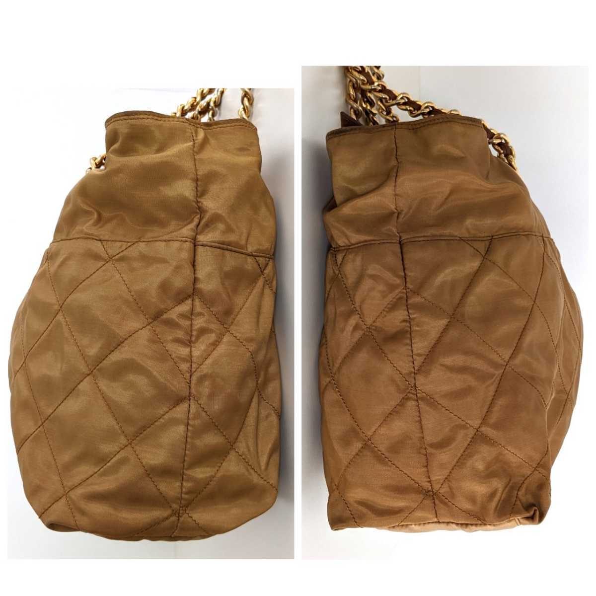 良品 PRADA オールドプラダ ナイロン チェーン ショルダーバッグ 良品 PRADA オールドプラダ ナイロン チェーン ショルダーバッグ