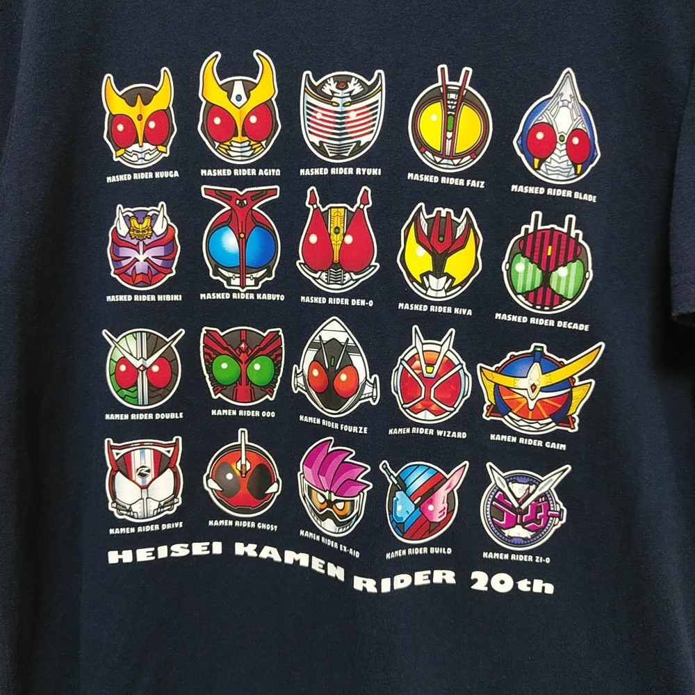 バンダイ　BANDAI　平成仮面ライダー　20周年　Tシャツ　ネイビー　仮面ライダージオウ　220716-04_画像2