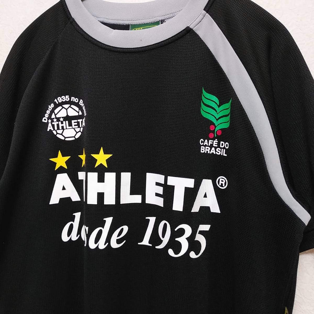 正式的 ATHLETA サッカー フットサル プラクティスシャツ ブラジル