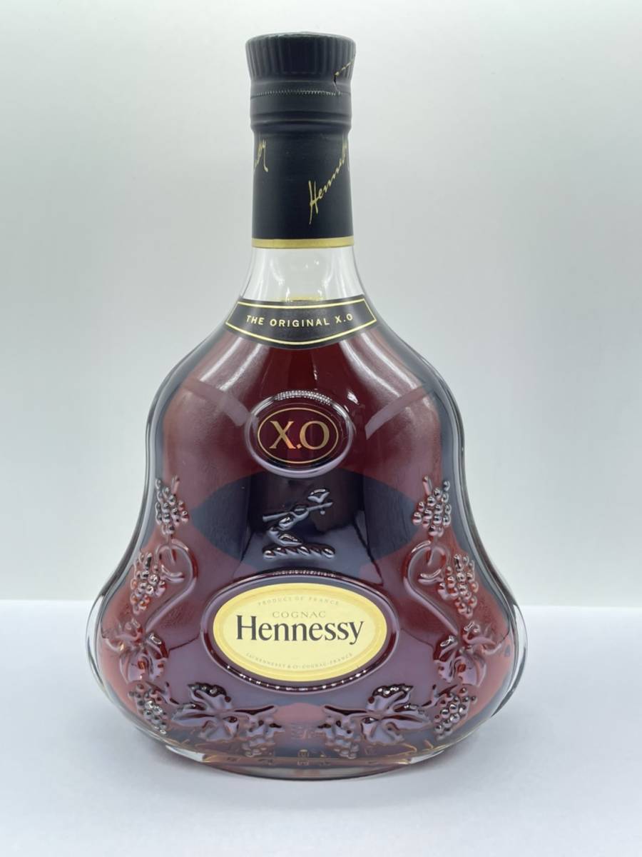 未開栓 Hennessy ヘネシー XO 黒キャップ クリアボトル 未開栓 Hennessy ヘネシー XO 黒キャップ クリアボトル