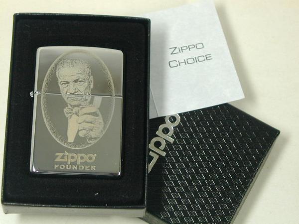 2007年製 Zippo Founder 創業者 GGB サイン（両面）USA直輸入#250 ブレイズデル_画像1