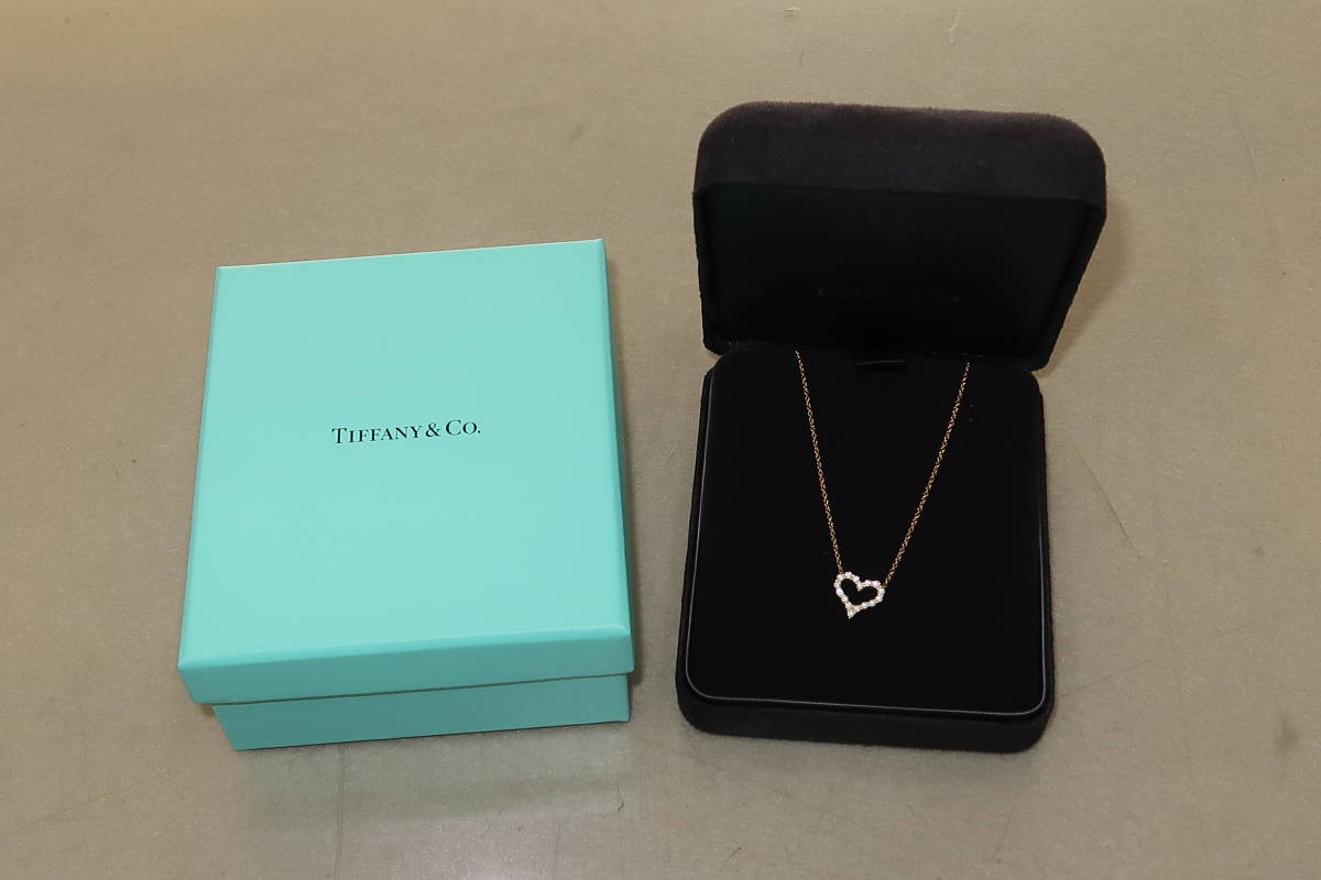 GINGER掲載商品】 □Tiffany Co. ティファニー ハート ネックレス 750