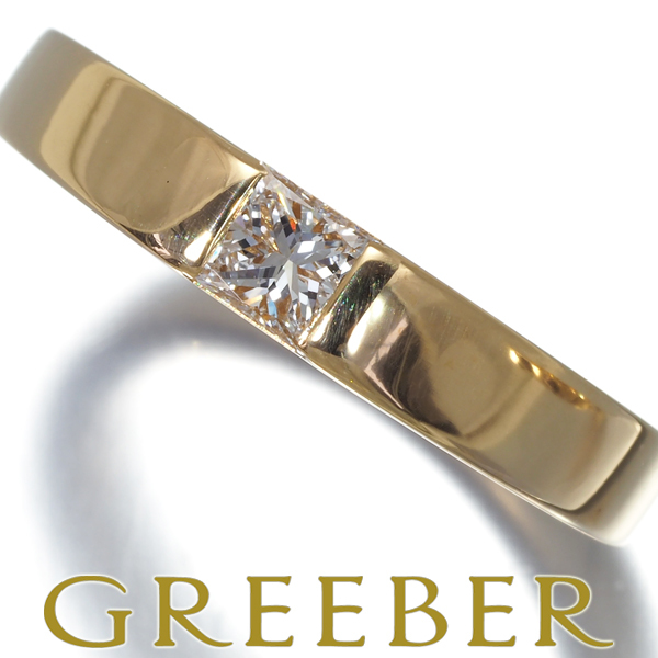 カルティエ ダイヤリング ダイヤモンド 0.25ct タンク プリンセス