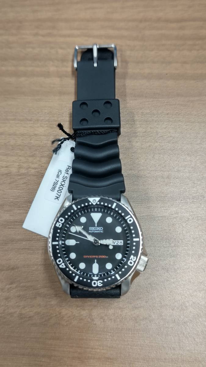 ジャンク】1円スタート SEIKO ダイバーウォッチ SKX007K 時計 www.pa