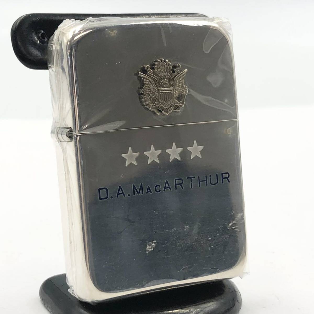 9MT 未使用!!★ZIPPO D.A.マッカーサー 1930年代 純銀製 復刻品★ジッポー STERLING SILVER スターリング シルバー MacArthur EE0/FB2_画像3