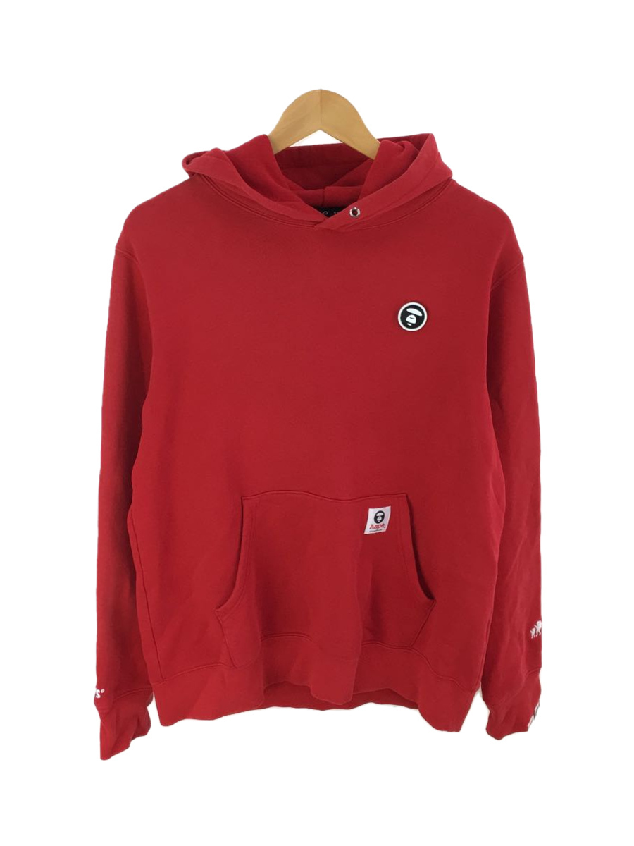 AAPE BY A BATHING APE◆パーカー/XL/コットン/RED/無地/AAPSWM3458XXB