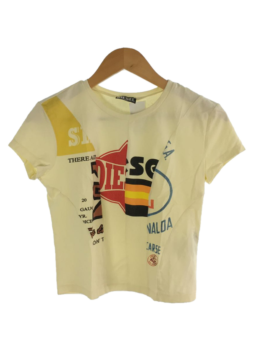 70円 超人気高品質 Diesel Tシャツ L コットン Ylw 22ss T Cutie Yellow ドッキング 再構築 イエロー