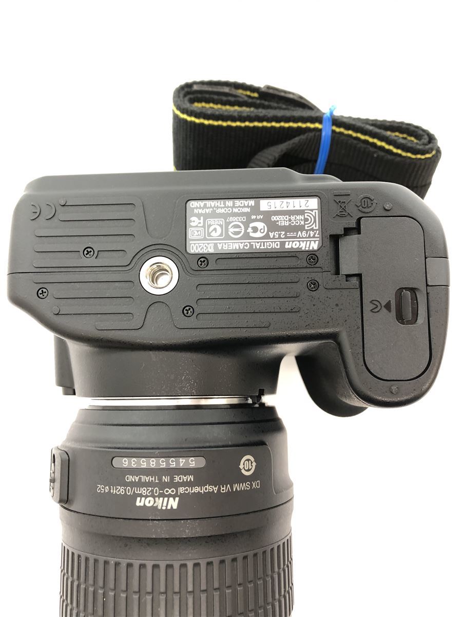 Nikon デジタル一眼カメラ 200mm D3200 ダブルズームキット ブラック 女性が喜ぶ♪ D3200