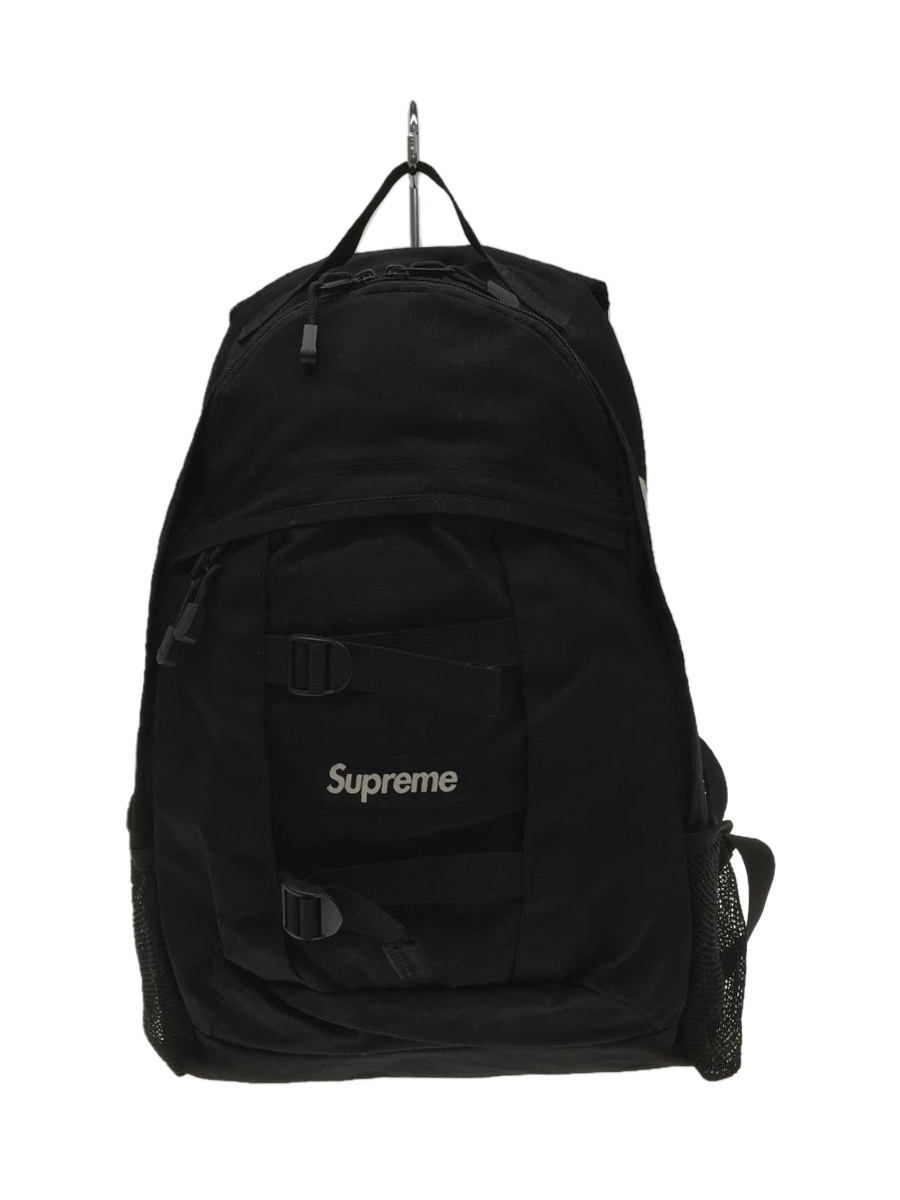 Supreme◆14SS/Logo Backpack/CORUDURA/バックパック/リュック/ナイロン/BLK