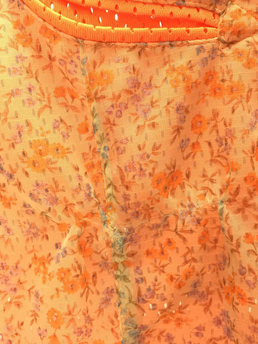 Lサイズ Jean Paul Gaultier 長袖シャツ 48 ポリエステル Orn ウエスタンシャツ 花柄 メッシュ シアー フラワー