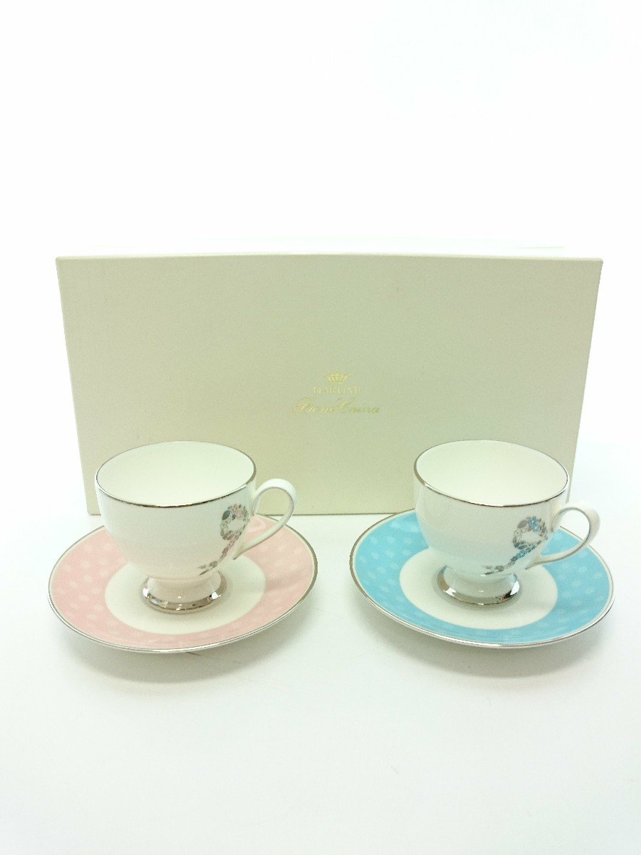 NARUMI カップソーサー 2点セット 95586-20861 フェリシータ ブルー ピンク ペアコーヒーセット 【99%OFF!】 NARUMI カップソーサー 2点セット 95586-20861 フェリシータ ブルー ピンク ペアコーヒーセット 【99%OFF!】