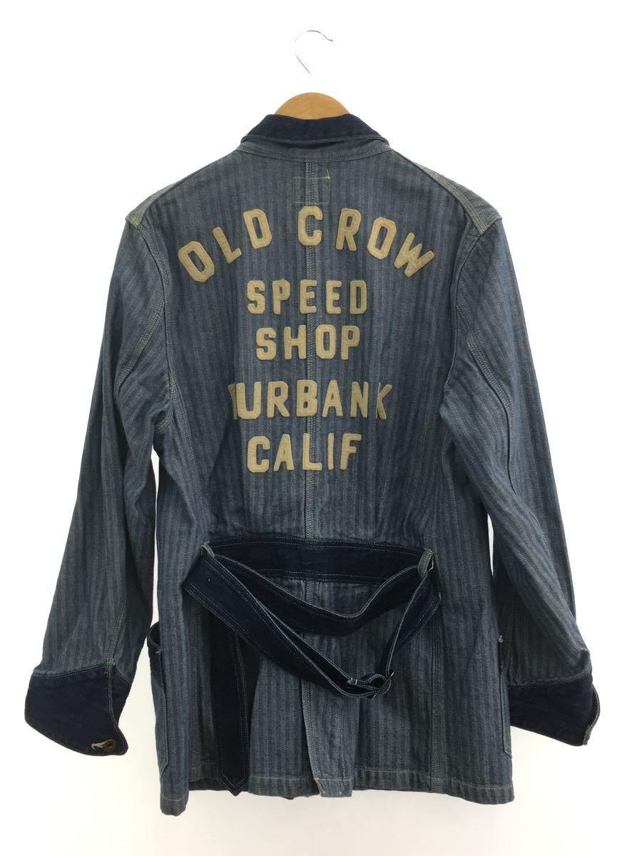OLD CROW◇オールドクロー/ショップコート/M/コットン/ブルー - auriol