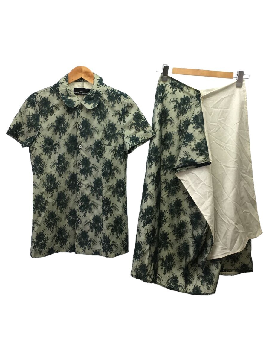tricot COMME des GARCONS◇セットアップ/レーヨン/グリーン/TB-020210