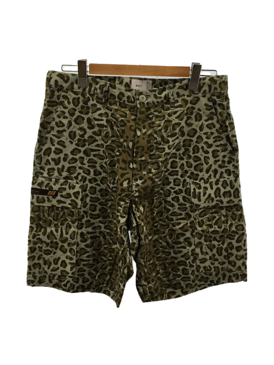 WTAPS◇21SS/ショートパンツ/3/コットン/カーキ/レオパード/211WVDT