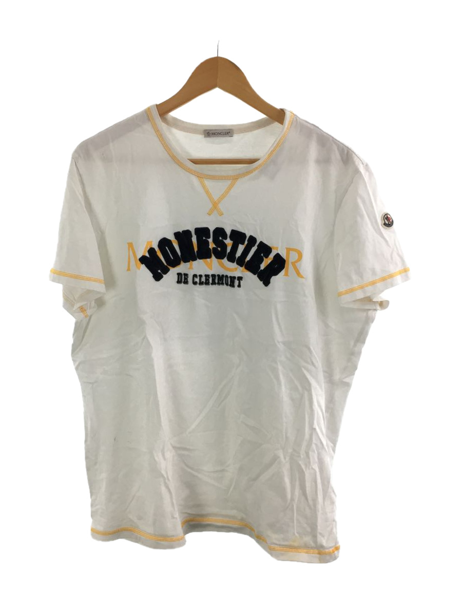 MONCLER◇Tシャツ/XL/コットン/WHT/プリント/D20918036350 8390T