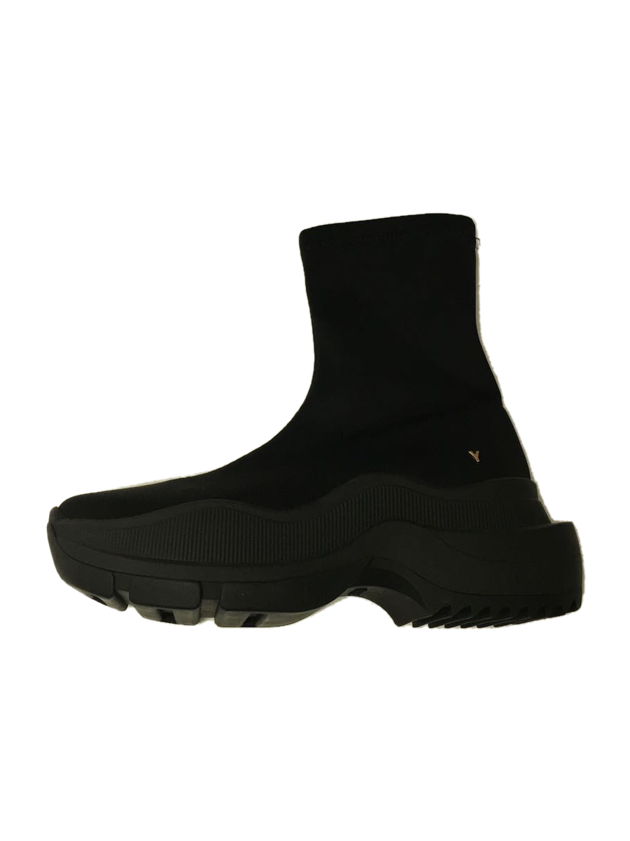 YELLO◇TOKYO BLACK SINGLE SNEAKER SHORT BOOTS/S/ブラック/YE-21A1