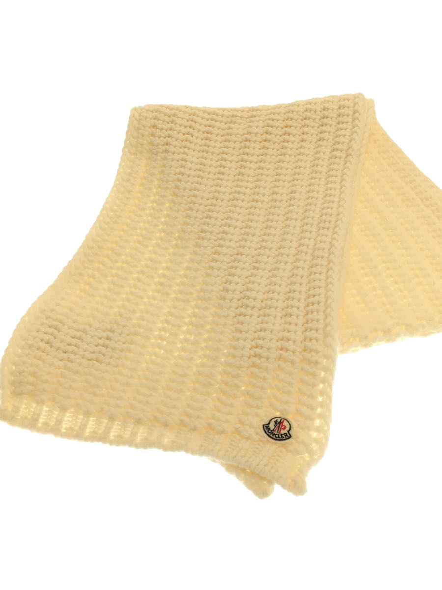 MONCLER◇マフラー/ウール/B20930006600/ホワイト ccorca.org