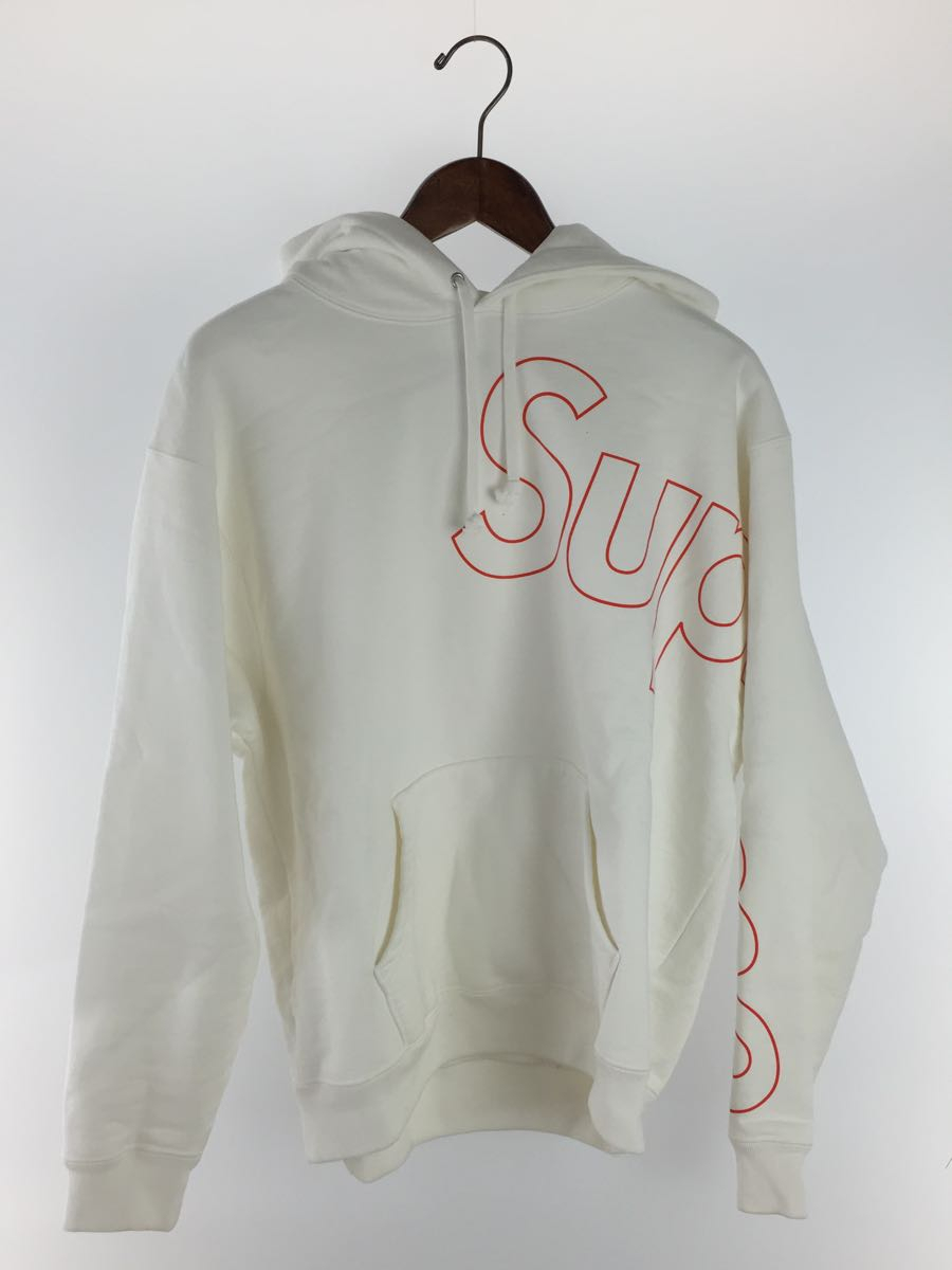Supreme◇21AW/Reflective Hooded Sweatshirt/パーカー/S/コットン/WHT