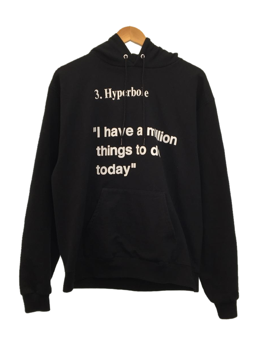Champion◇パーカー/M/コットン/BLK/Virgil Abloh MCA Hyperbole