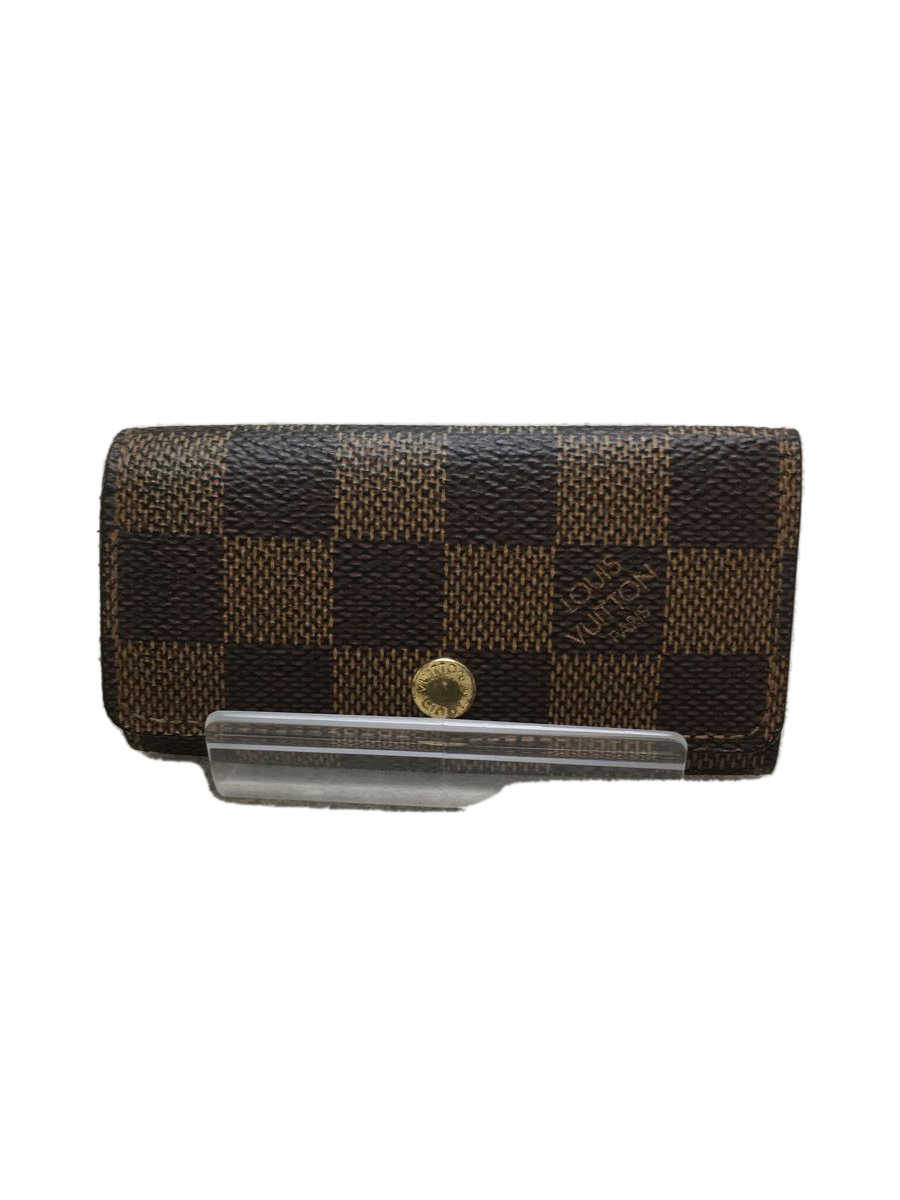 LOUIS VUITTON◇ミュルティクレ4_ダミエ・エベヌ_BRW/-/BRW/N62631
