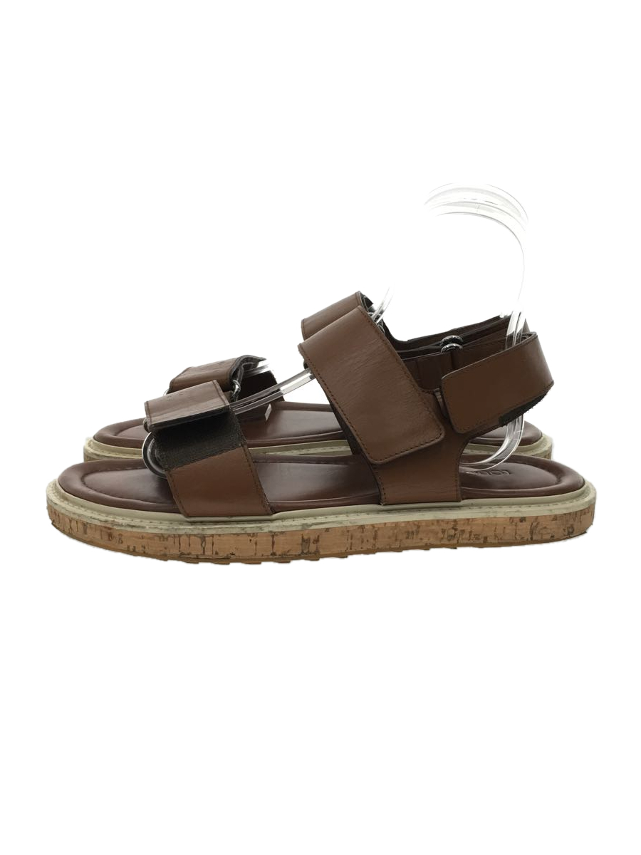 LOUIS VUITTON◇サンダル/-/BRW/レザー ccorca.org