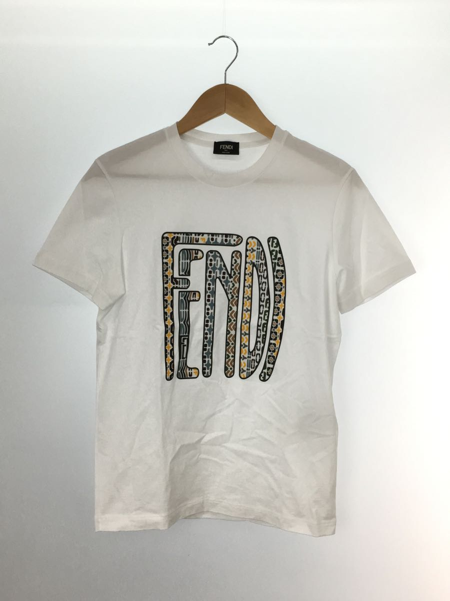 FENDI◇x Anrealage/FAF532AE8J/Tシャツ/S/コットン/白/ホワイト