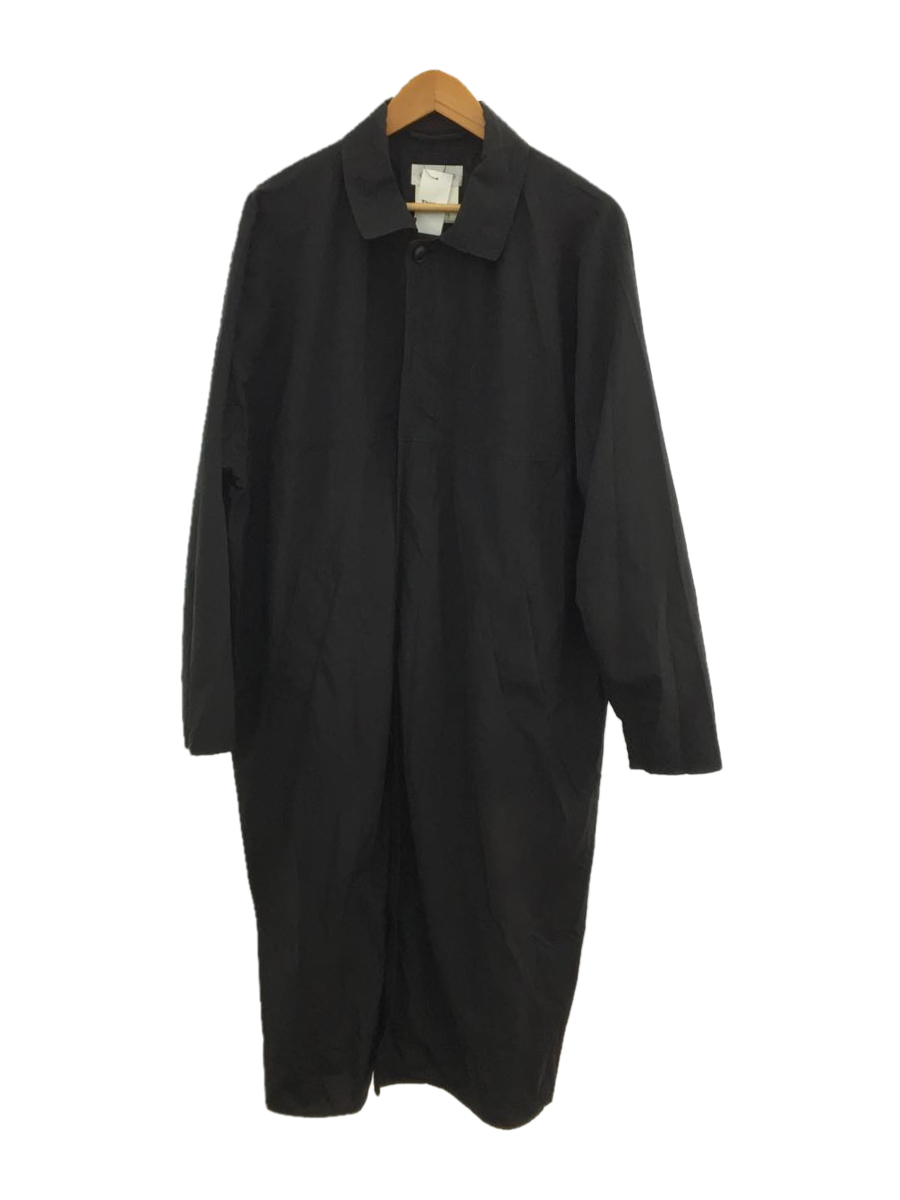 YAECA◇CONTEMPO/NYLON RAIN COAT/ステンカラーコート/M/ナイロン/BLK