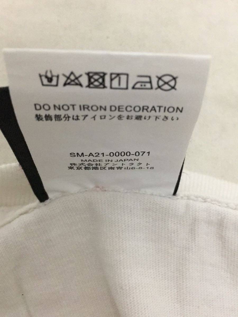 SAINT MICHAEL◇村上隆コラボヴィンテージ加工/Tシャツ/ホワイト/SM