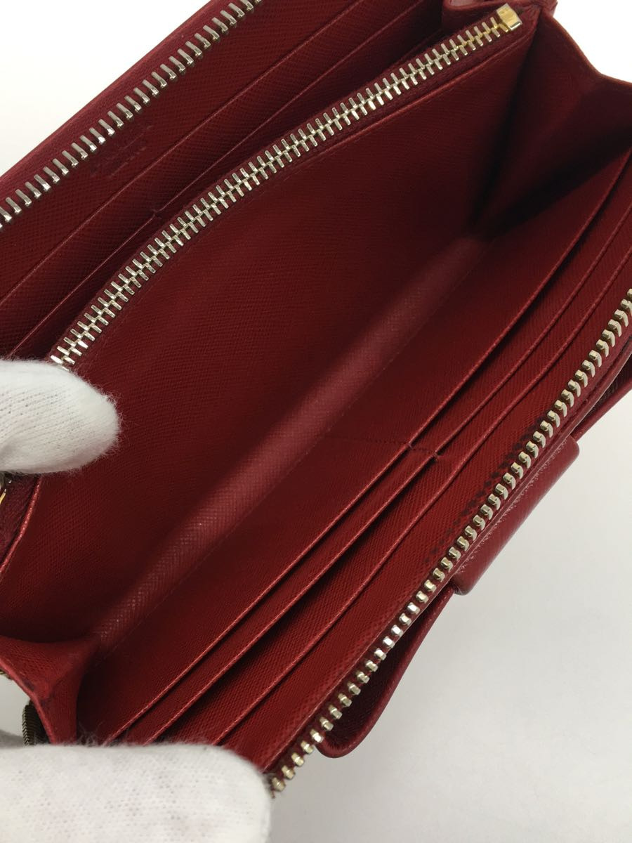PRADA◇長サイフ/レザー/RED | sweatreno.com