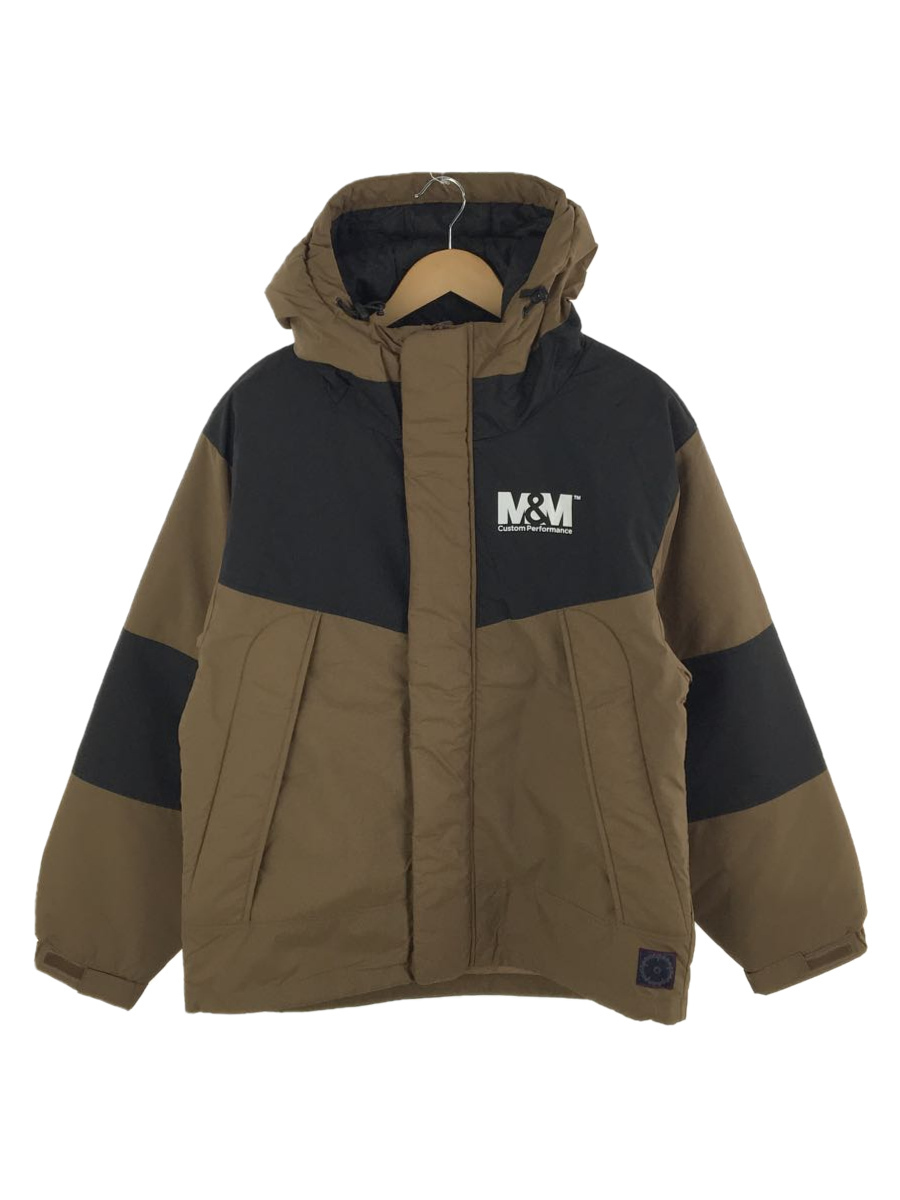 M&M◇ジャケット/L/ナイロン/BRW/21-MJ-007/WARM SHELL HOODIE