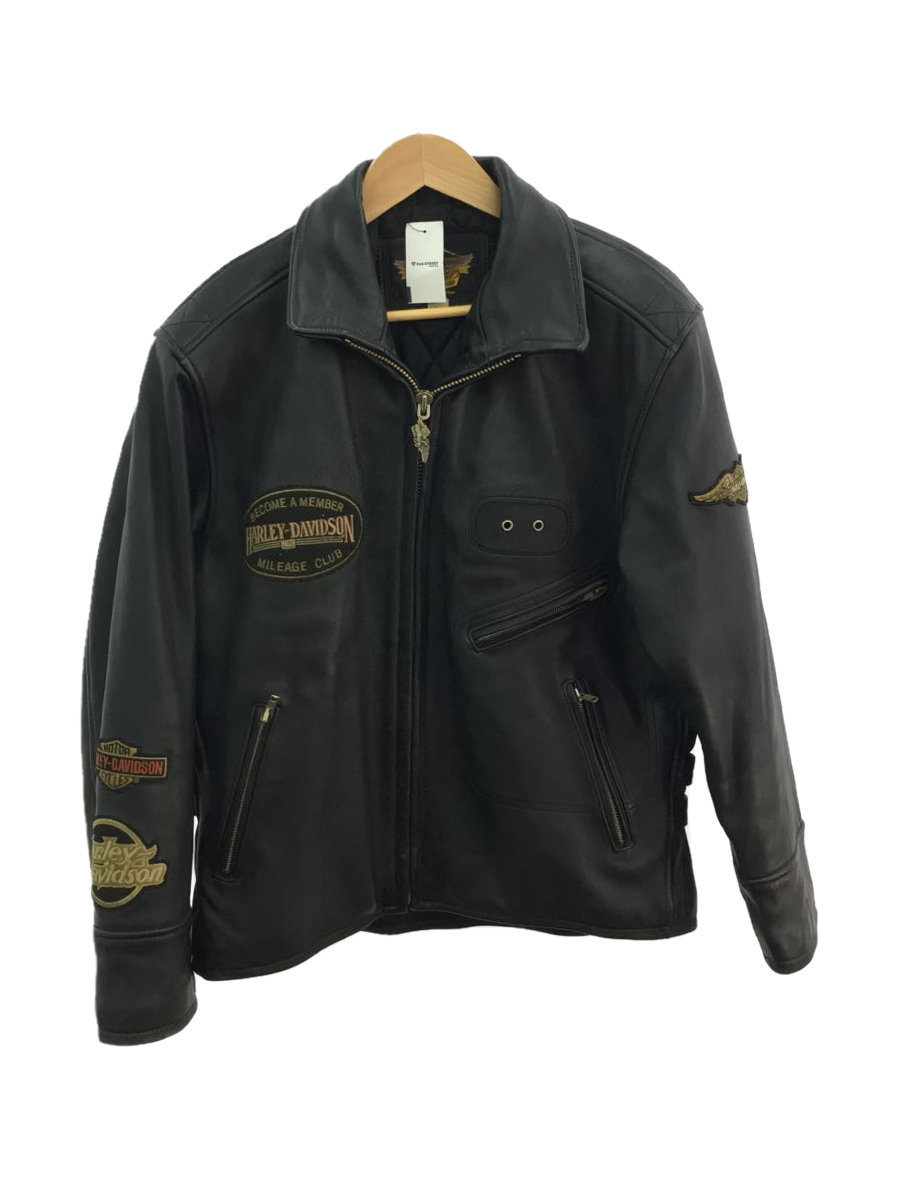 HARLEY DAVIDSON◇レザージャケット・ブルゾン/L/レザー/BLK/40133